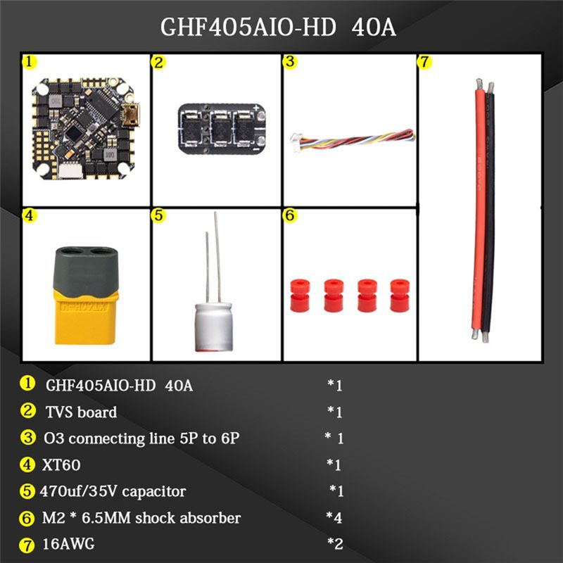 ABTI-GHF405AIO-HD 40A AIO 플라이트 - Fpv Drone Flight Controller 리뷰 및 가격