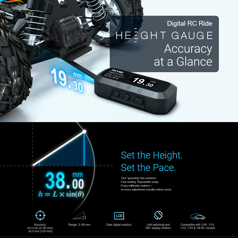SkyRC RC 라이드 하이트 게이지 디지털 0.1mm - Fpv Drone Tool Kit 리뷰 및 가격